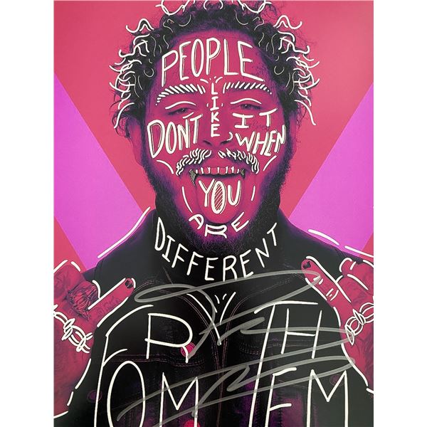 Post Malone signed photo