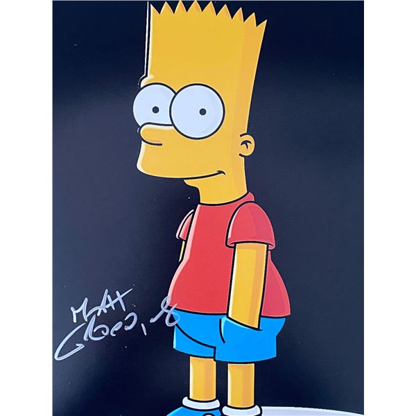 Bart Simpson Matt Groening signed photo. GFA Authenticated