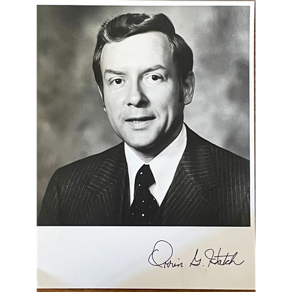 Utah Senator Orrin Hatch signed photo