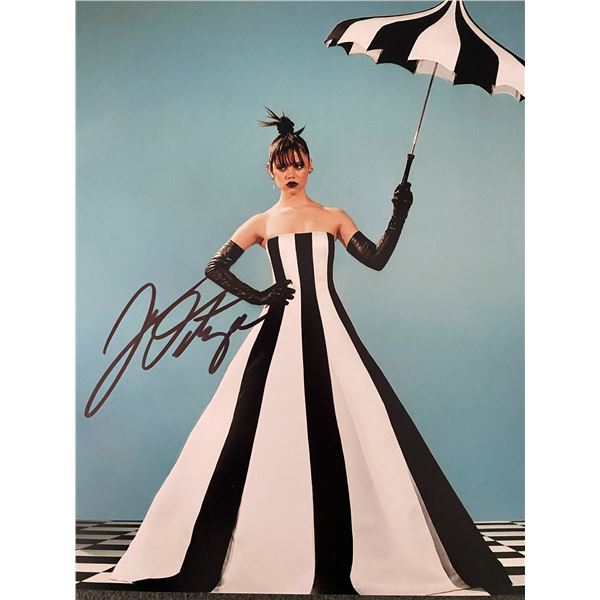 Wednesday Addams Jenna Ortega signed photo