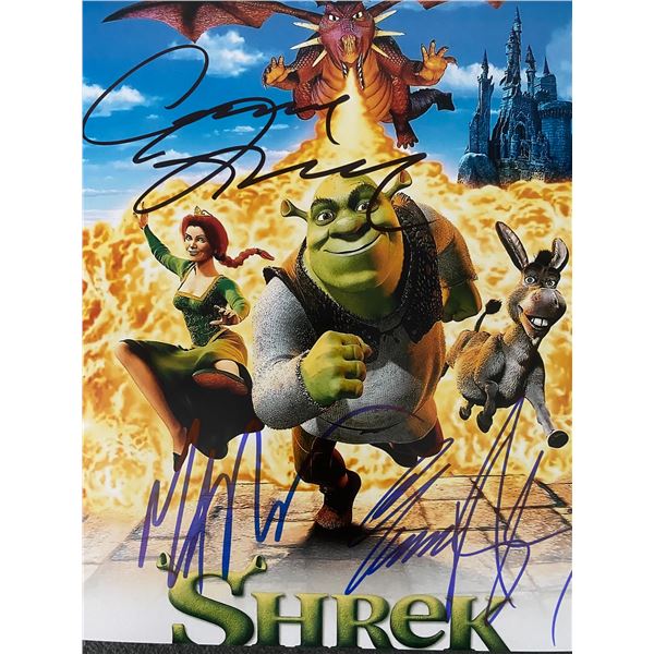 Shrek cast signed movie photo