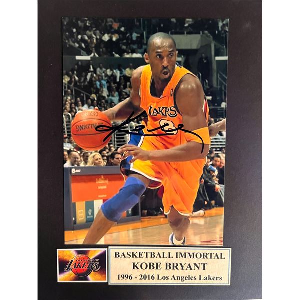 Kobe Bryant signed photo