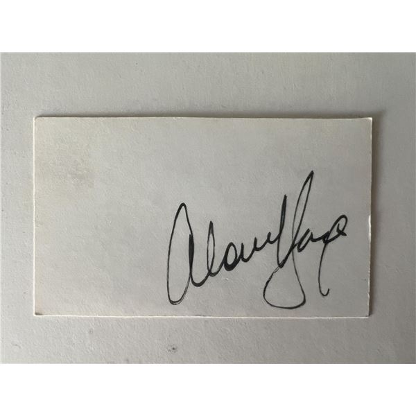 Talk Show Host Alan King original signature