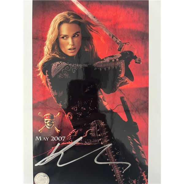 Pirates of the Caribbean Keira Knightly signed photo GFA authenticated