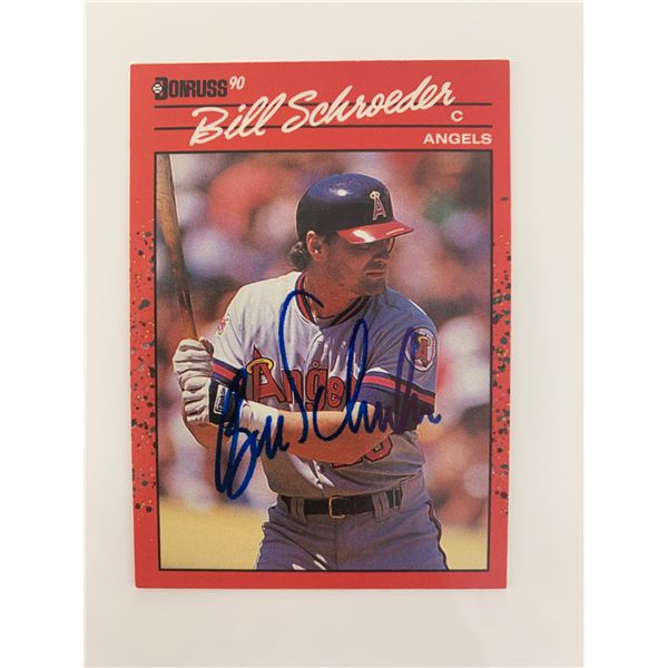 Bill Schroeder signed baseball card