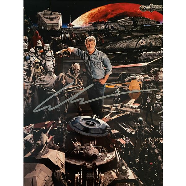 Star Wars George Lucas signed photo