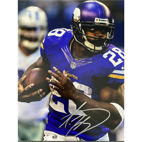 Minnesota Vikings Adrian Peterson signed photo