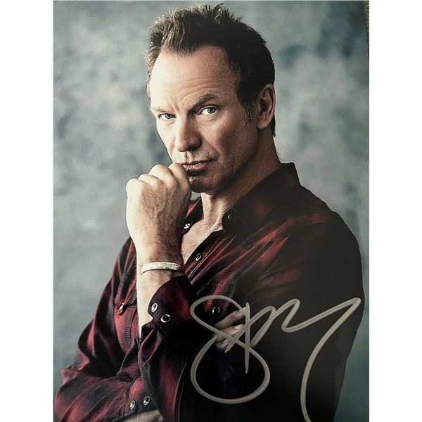 Sting signed photo