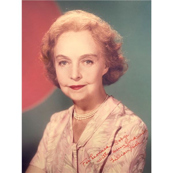 Lillian Gish signed photo