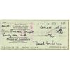 Image 1 : The Fly David Hedison signed check