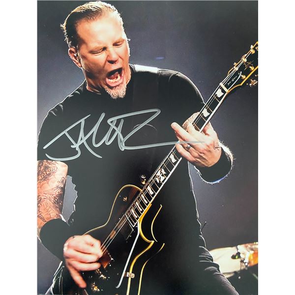 Metallica James Hetfield signed photo