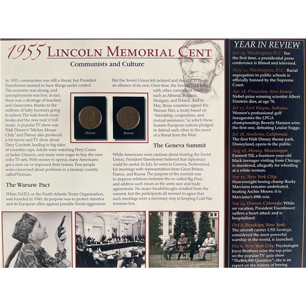 1955 Lincoln Memorial Cent Panel