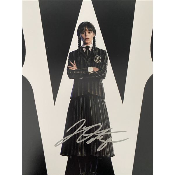 Wednesday Addams Jenna Ortega signed photo