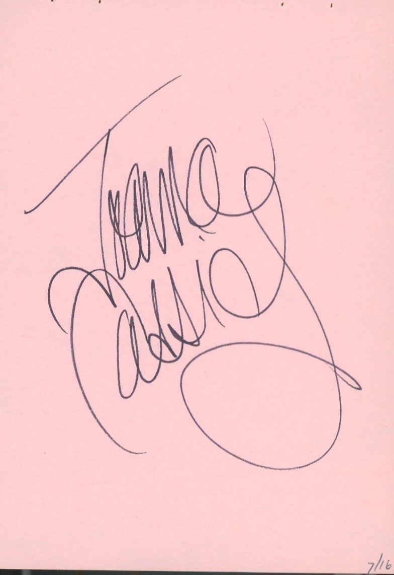 Who Framed Roger Rabbit Joanna Cassidy original signature