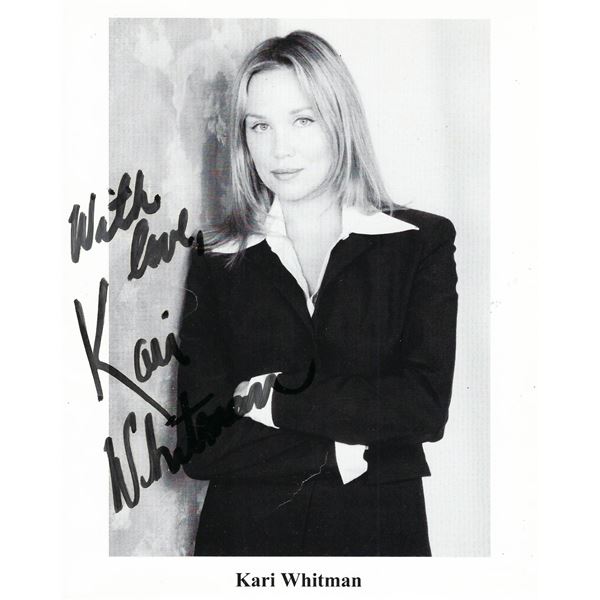 Playmate Kari Whitman signed photo