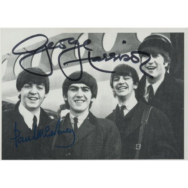 The Beatles George Harrison signed photo. GFA Authenticated