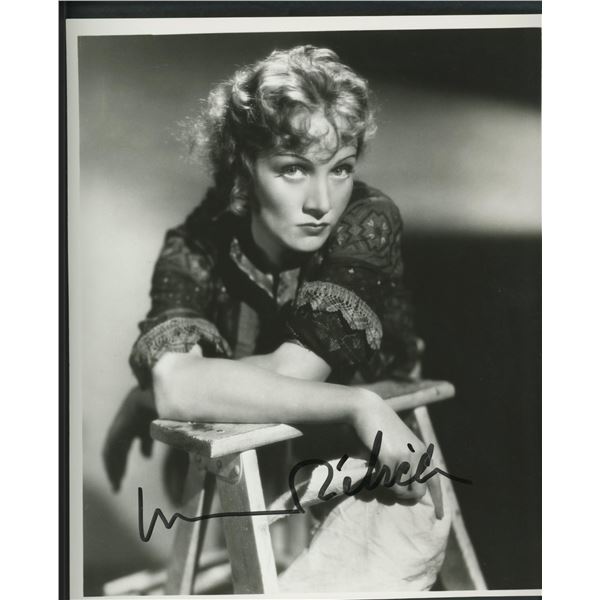 Marlene Dietrich signed photo. GFA Authenticated