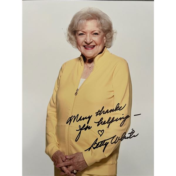 Betty White signed photo