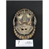 Image 2 : Vintage Tibetan Bhuddist Turtle Shell Mask 4.5" Tall