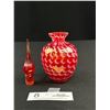 Image 2 : 6" Tall Handblown Glass Perfume Bottle