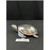 Image 2 : Heavily Weighted Sterling Silver Turtle 8" Long 5.5" Wide