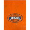 Image 3 : Vintage United Service Motors Metal Parts Box 12" x 12" x 2"