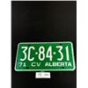 Image 3 : Set of 3 1971 Comercial Vehicle Alberta License Plates