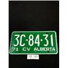 Image 4 : Set of 3 1971 Comercial Vehicle Alberta License Plates