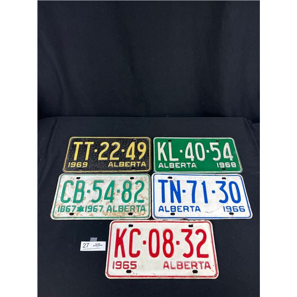 1965- 1969 Alberta License Plates