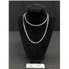 Image 1 : Very Nice 30" Long Sterling Silver Necklace