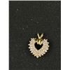 Image 2 : Very Pretty 2.8 gr 10KT Gold Heart Pendant w/ Small Stones