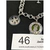 Image 2 : Very Nice Sterling Silver Charm Bracelet w/ Unqiue Charms