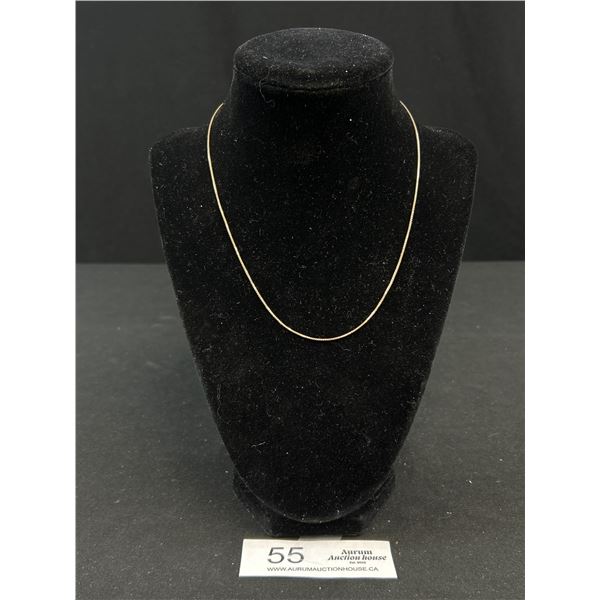 Pretty 16" Long 1.8gr 10KT Gold Necklace