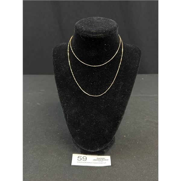2.13gr 10KT Gold Necklace 26" Long