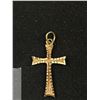 Image 2 : 10KT Gold Cross Pendant Just Under a Gram