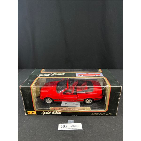 Special Edition 1/18th Scale BMW 325 I Diecast Car, Still In Original Box