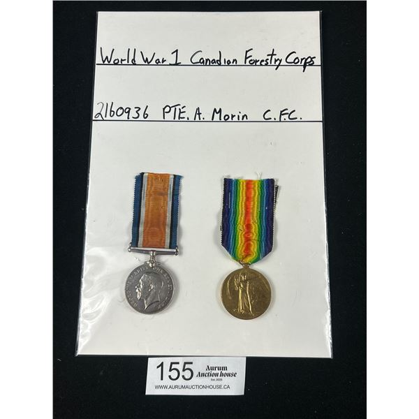 Pair of WW1 Canadian Forestry Corps Medals