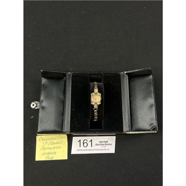 Vintage 17 Jewel Automatic Ladies Wristwatch in Working Condition