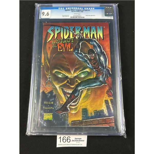 CGC Graded 9.6 "Spiderman Legacy of Evil" Comic
