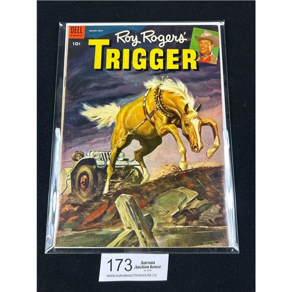 Del Comics 10 Cent Roy Rogers "Trigger" Comic on Board in Bag Very Good Condtion