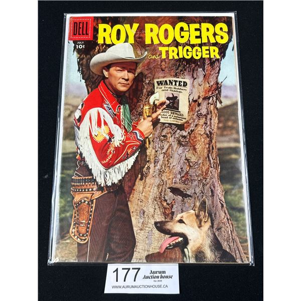 Del Comics 10 Cent Roy Rogers "Trigger" Comic on Board in Bag Very Good Condtion