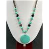 Image 3 : Lovely Turqouise Pendant w/ Beads Necklace
