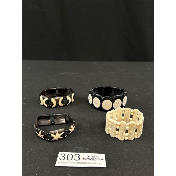 4 Bone Stretch Bracelets