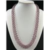 Image 2 : Vintage Extra Length Faceted Glass Beads Necklace, Original Clasp