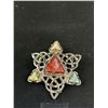 Image 2 : Vintage Scottish Celtic w/ Stones Brooch
