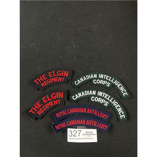 Lot of Vintage Canadian Military Shoulder Patches