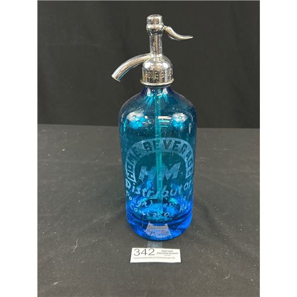 Home Beverage Distributers Pougkkeesie New York Seltzer Bottle