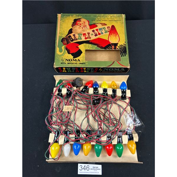 1960s Santa Lites by Noma in Original Box, Cool Display