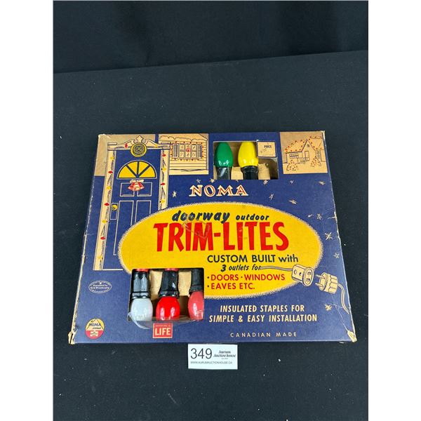 Noma Doorway Outdoor Trim Lights in Original Box 1960s