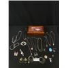 Image 1 : Beautiful Jewelry Case w/ Lot of Various Jewelry Contents